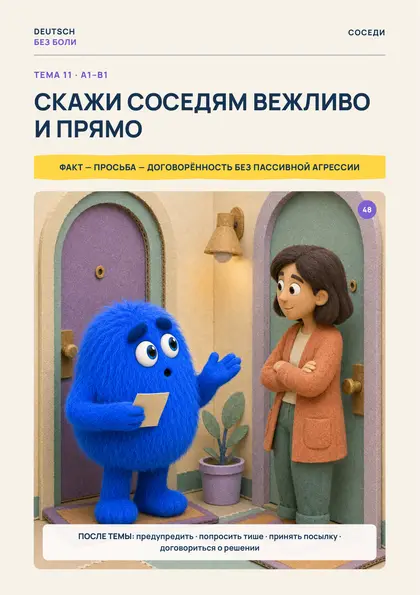 «Немецкий для жизни», страница 48 — Скажи соседям вежливо и прямо